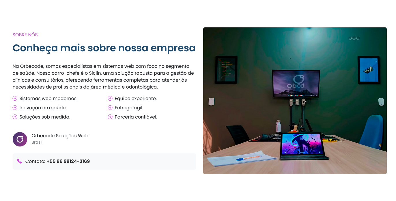 Site Institucional Orbecode
