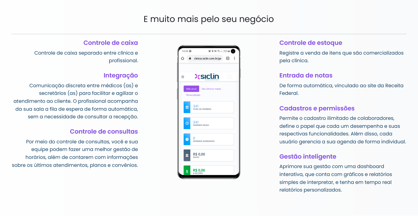 Site Institucional Sistema Siclin